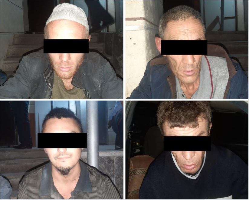 Фото пресс-службы МВД. Задержанные