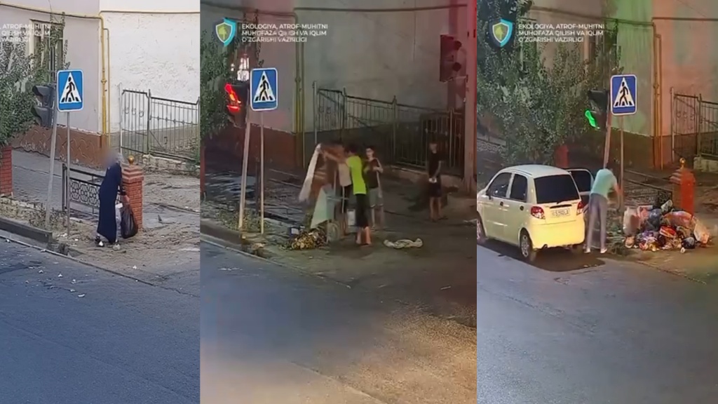 Настоящие свиньи. Минэкологии устанавливает личности 30 узбекистанцев, устроивших стихийную свалку прямо на дороге в Андижане. Видео Настоящие свиньи. Минэкологии устанавливает личности 30 узбекистанцев, устроивших стихийную свалку прямо на дороге в Андижане. Видео