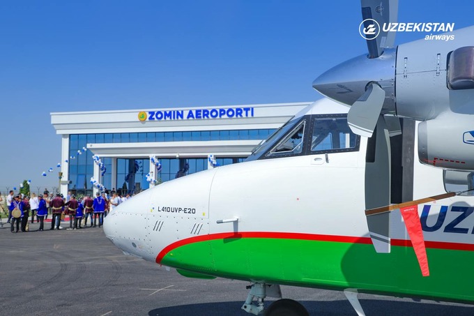 Uzbekistan Airways начала летать в Заамин