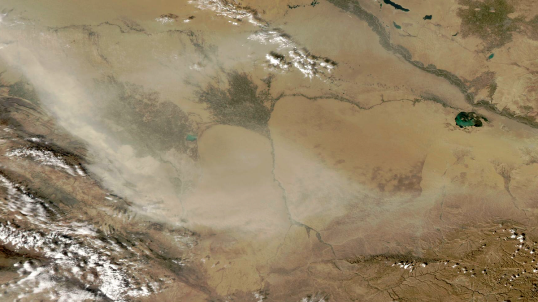 2023_10_25_dust_cloud_01 Только за октябрь в Туркменистане произошло уже 5 пыльных бурь
