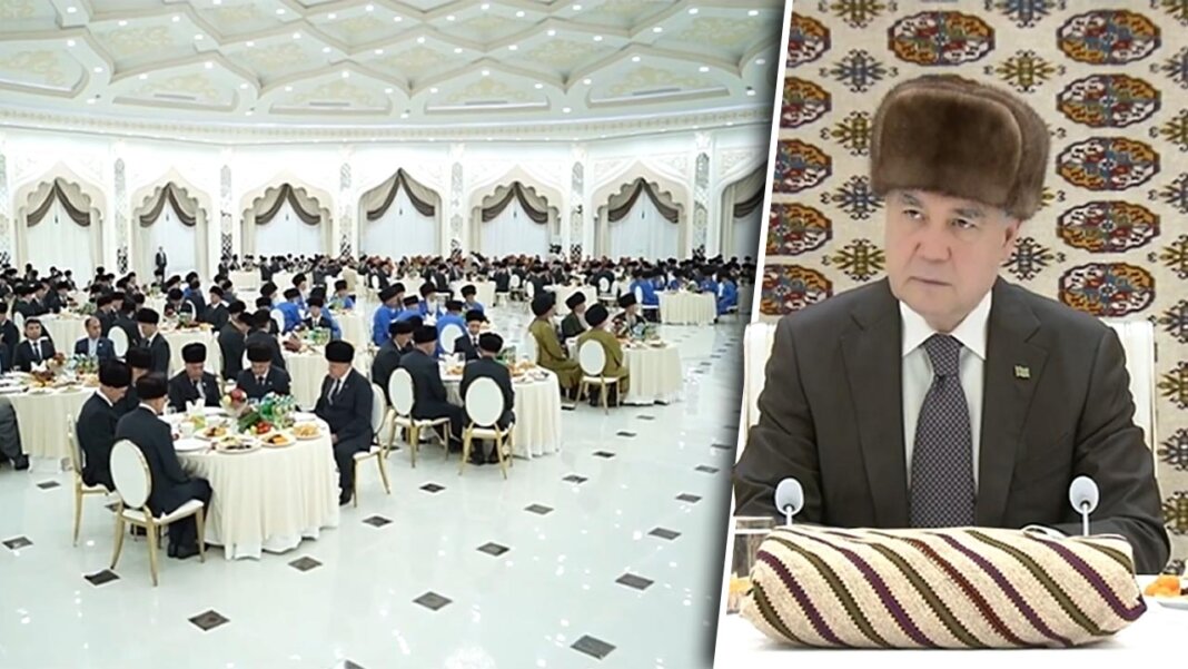 2023_10_13_sadaka_01 Г.Бердымухамедов дал садака по случаю Дня поминовения, землетрясения в Афганистане и продолжения строительства Аркадага