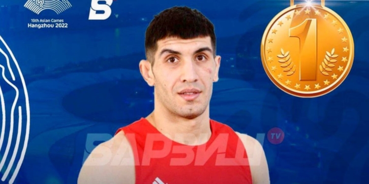 Таджикский Боксер Давлат Болтаев завоевал золотую медаль на Азиатских играх в Ханчжоу