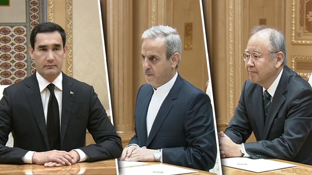 С. Бердымухамедов обсудил энергетику с послом Ирана и основанную на инновациях экономику с послом Японии