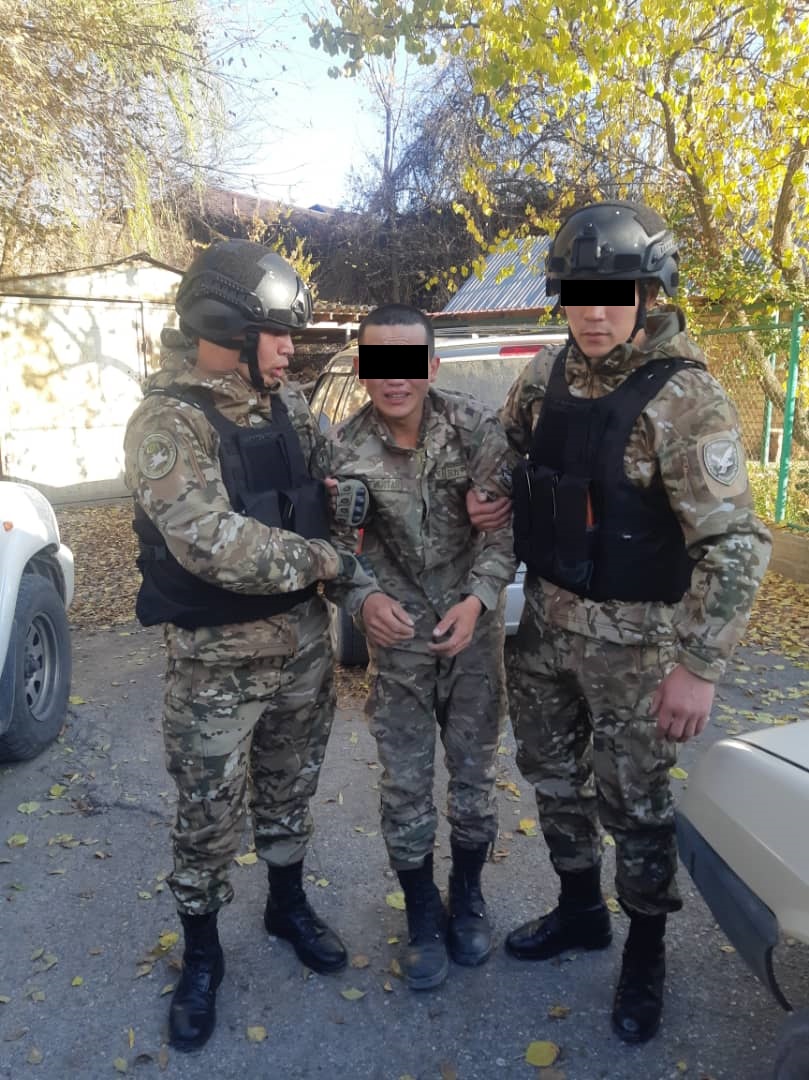Фото УВД Джалал-Абадской области. Задержанный