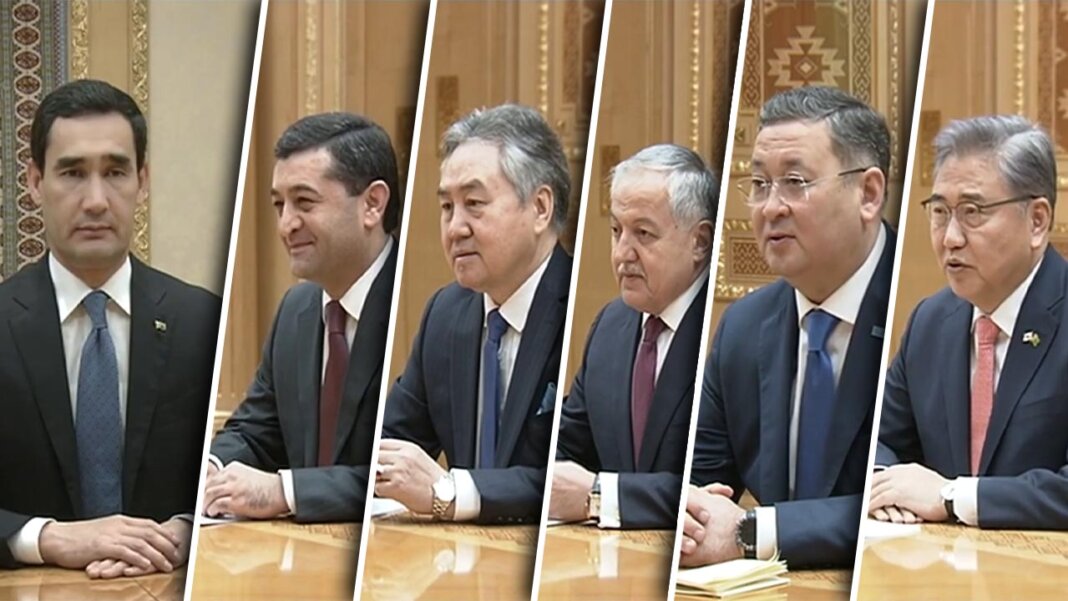 Президент Туркменистана принял прибывших в Ашхабад глав МИД стран Центральной Азии и Кореи
