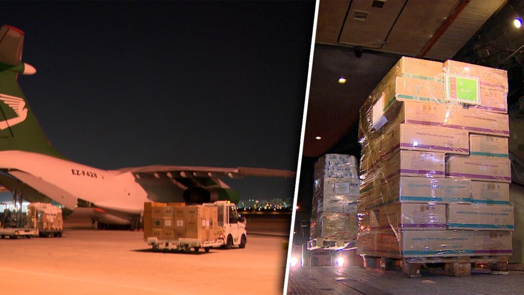 2023_11_08_humanitarian_aid_04 Туркменистан отправил гумпомощь в Палестину