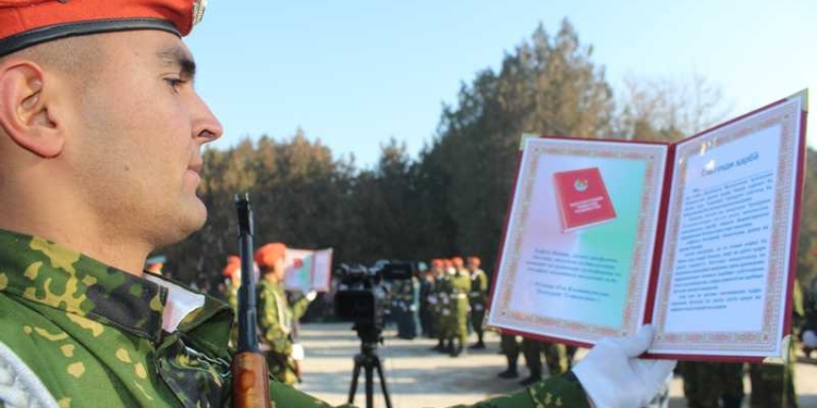 106 новобранцев КЧС осеннего призыва приняли военную присягу
