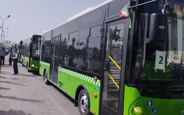 Более 40 новых автобусов курсируют в Бохтаре