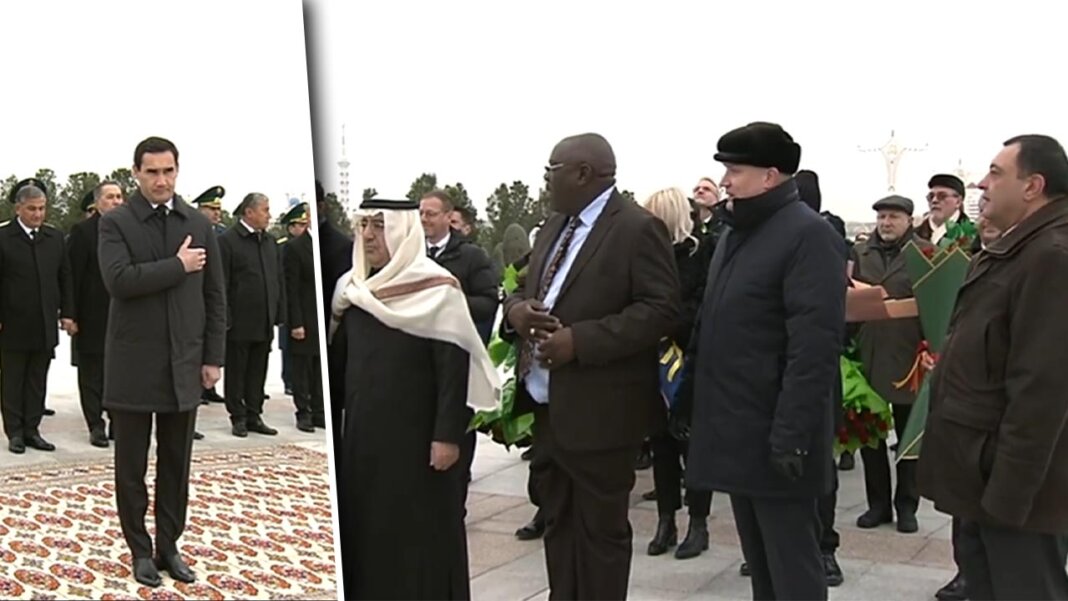 2023_12_12_neutrality_day_07 Президент Туркменистана возложил цветы к Монументу нейтралитета
