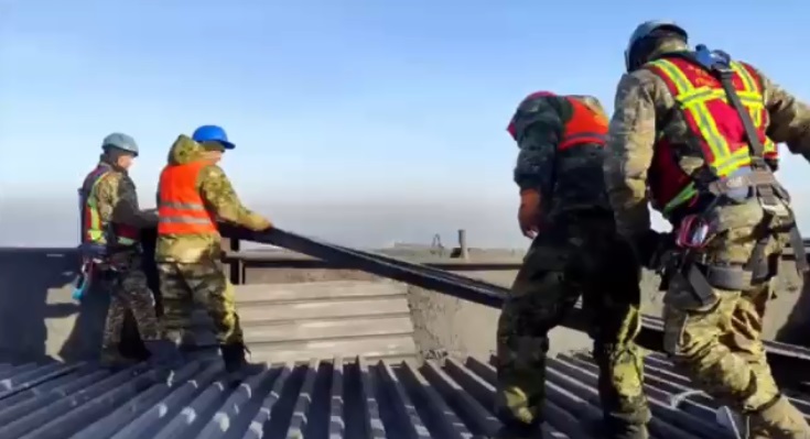 Авария на ТЭЦ Бишкека. Ведутся работы по восстановлению кровли