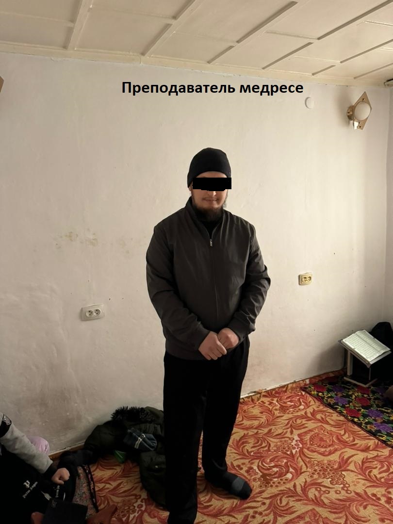 Фото пресс-центра ГКНБ. Задержанный