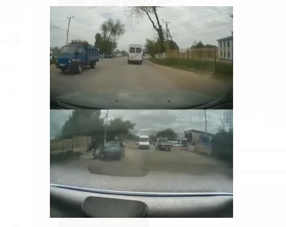 На окраине Бишкека водитель BMW сбил школьницу  видео – ДТП
