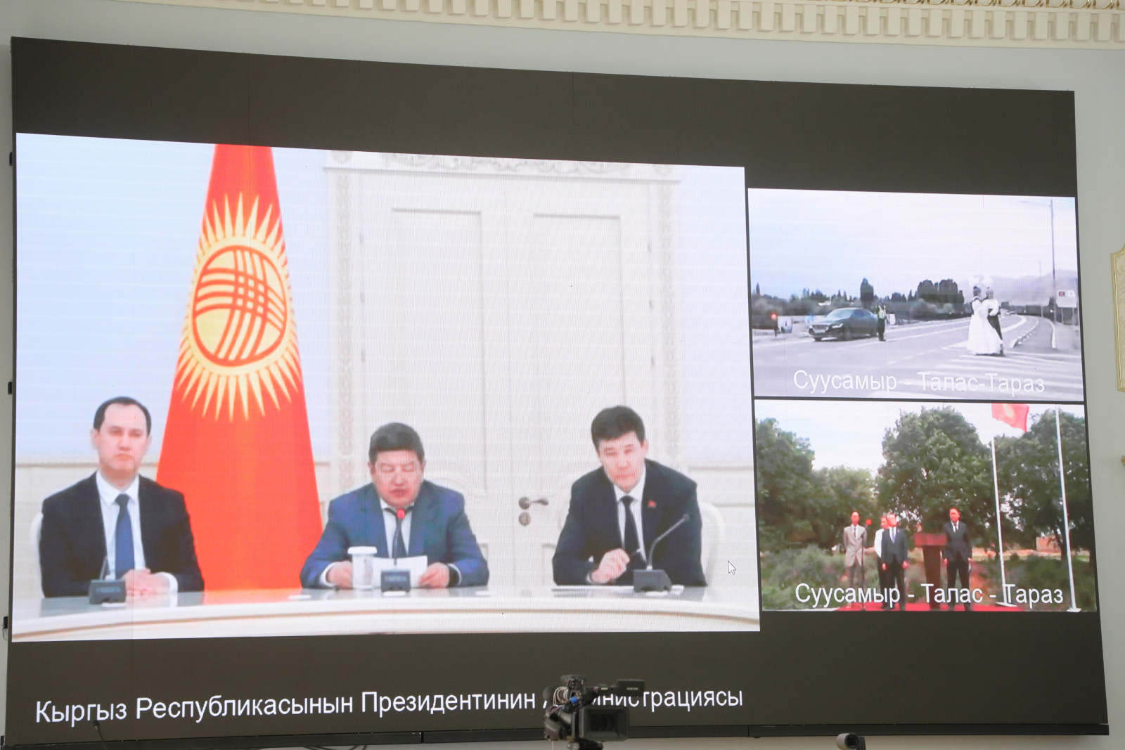 На автодороге Талас — Тараз открыли новый мост через реку Урмарал