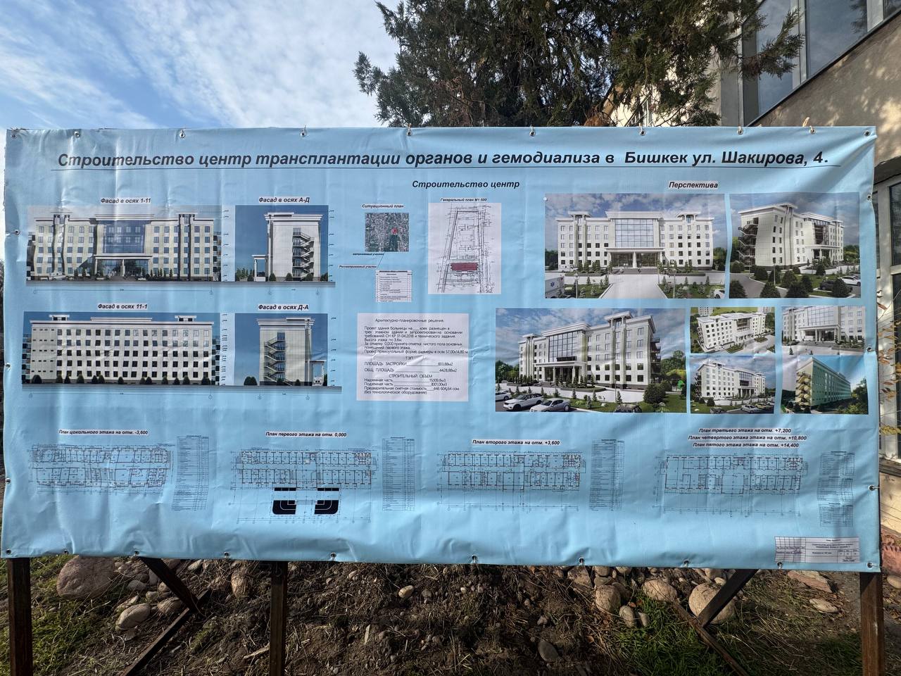 Фото пресс-центра Минздрава. В Бишкеке начато строительство Центра трансплантации и диализа