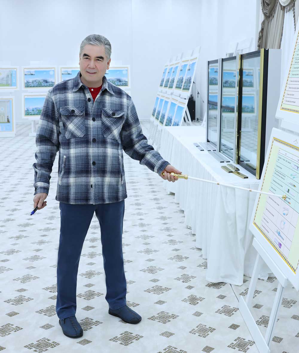 2024_11_26_arkadag_city Г.Бердымухамедов осмотрел Аркадаг и приказал вручить жителям ключи от квартир в честь Дня нейтралитета и Нового города
