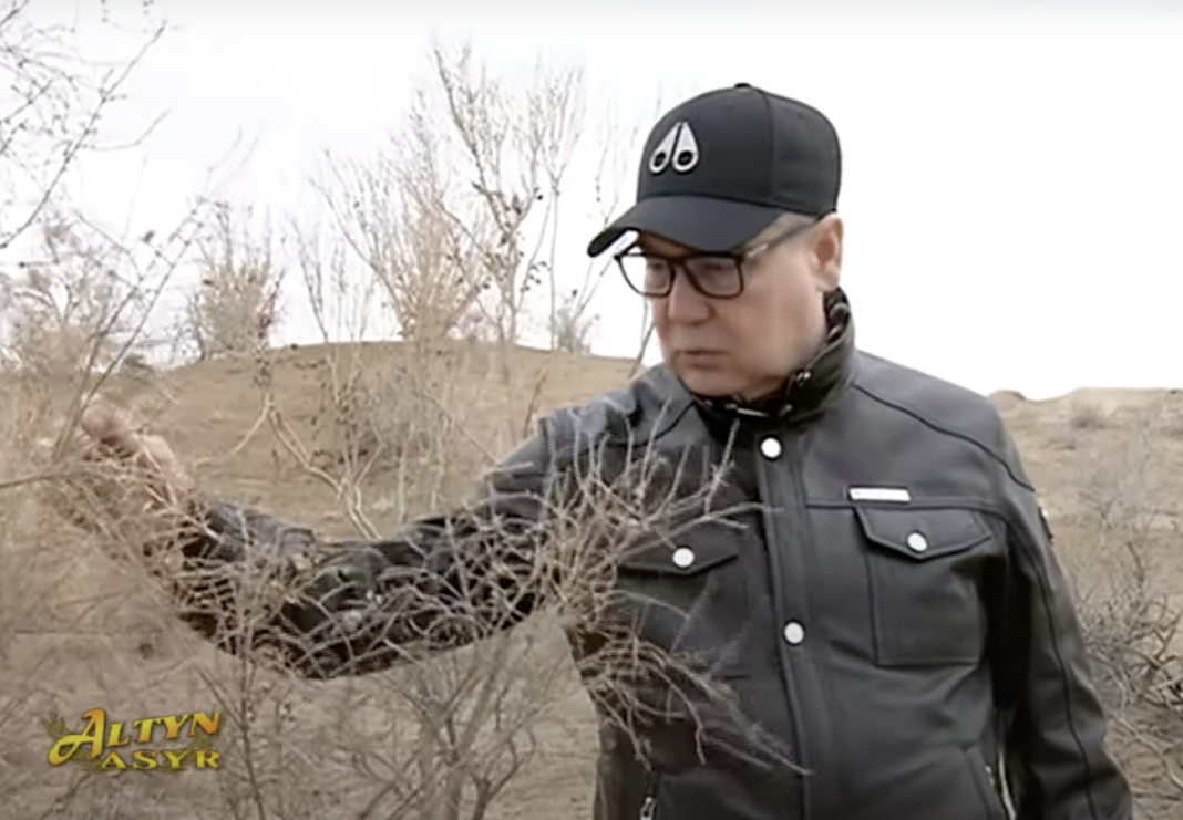 2024_12_19_berd_karakum Г.Бердымухамедов приказал построить в Авазазе поле для гольфа и высадить в Каракумах 8 млн саженцев саксаула