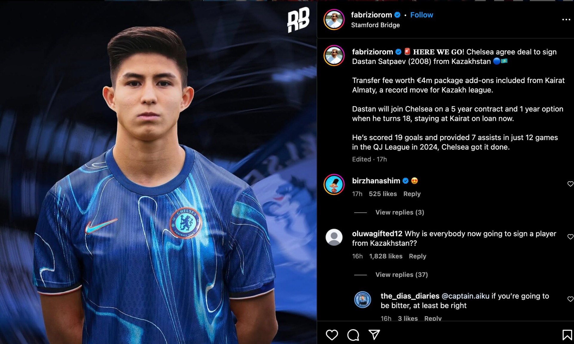 из Instagram Фабрицио Романо