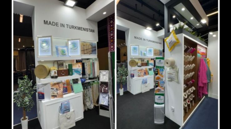 Продукция Туркменистана представлена на выставке Heimtextil -2025
