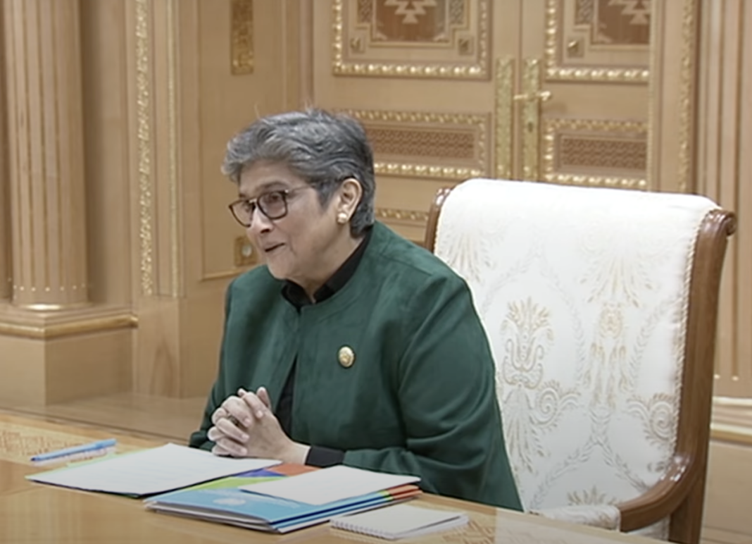 2025_02_24_un_rabab_fatima Президент и глава МИД Туркменистана обсудили с заместителем генсека ООН проведение совместной конференции