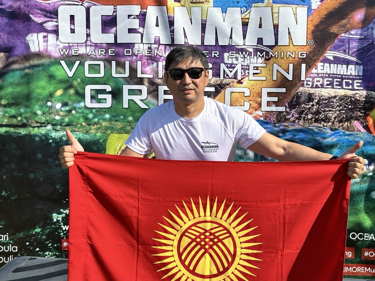 В заплыве Oceanman в Греции принял участие единственный пловец из Кыргызстана