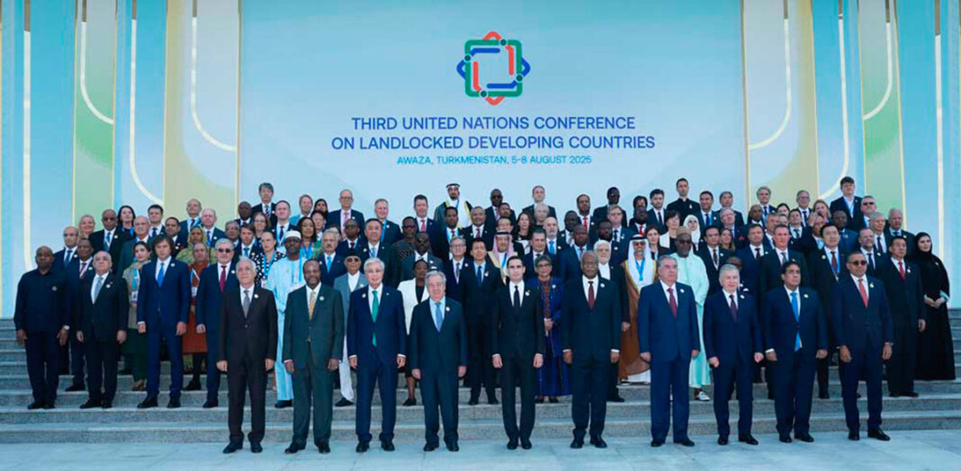 2025_08_05_un_conference На конференции в Авазе С.Бердымухамедов говорил о медицинской дипломатии, а генсек ООН – о развитии торговли
