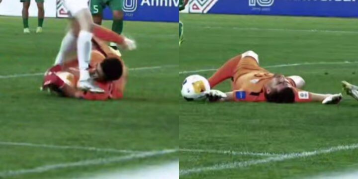 2025_09_02_football Узбекский защитник серьезно травмировал вратаря сборной Туркменистана