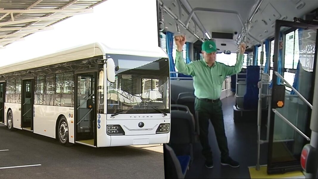 2023_06_05_arkadag_electric_bus_05 В Автопарк Ашхабада поступили 700 автобусов из Китая