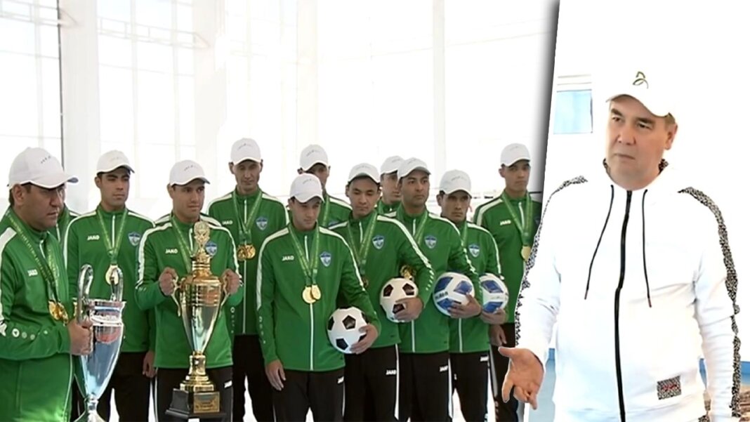 2023_12_30_football_arkadag_04 «Аркадаг» досрочно стал трехкратным чемпионом Туркменистана по футболу