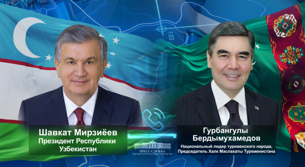 2023_04_15_uzbekistan_mirzieev_phone_01 Г.Бердымухамедов по телефону обсудил с президентом Узбекистана проведение саммитов в 2026 году - Хроника Туркменистана
