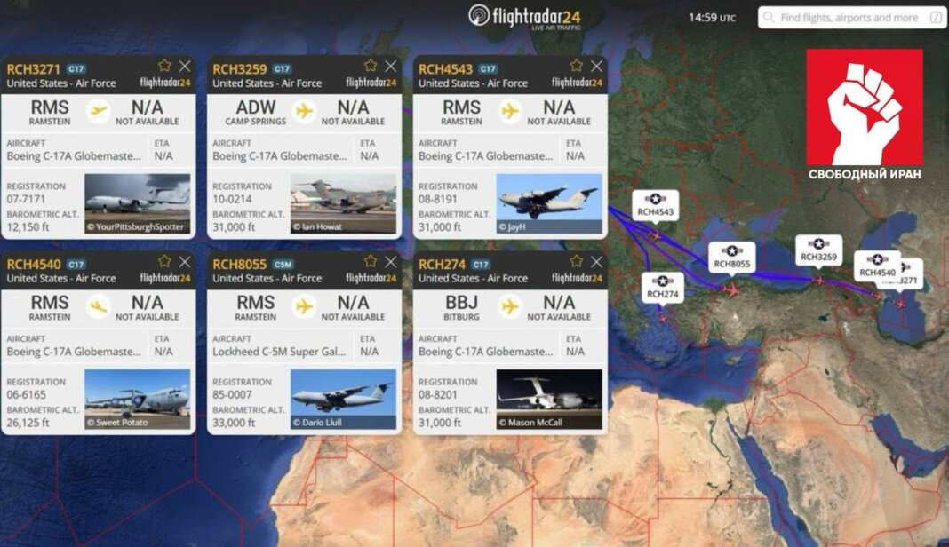 2026_02_09_usa_plane Два военных самолета ВВС США приземлились в Туркменистане - Хроника Туркменистана