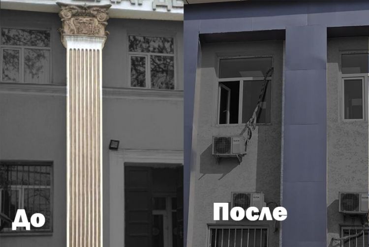 Пилястры сбивали кувалдами: жители Оша возмущены изменением здания горсуда